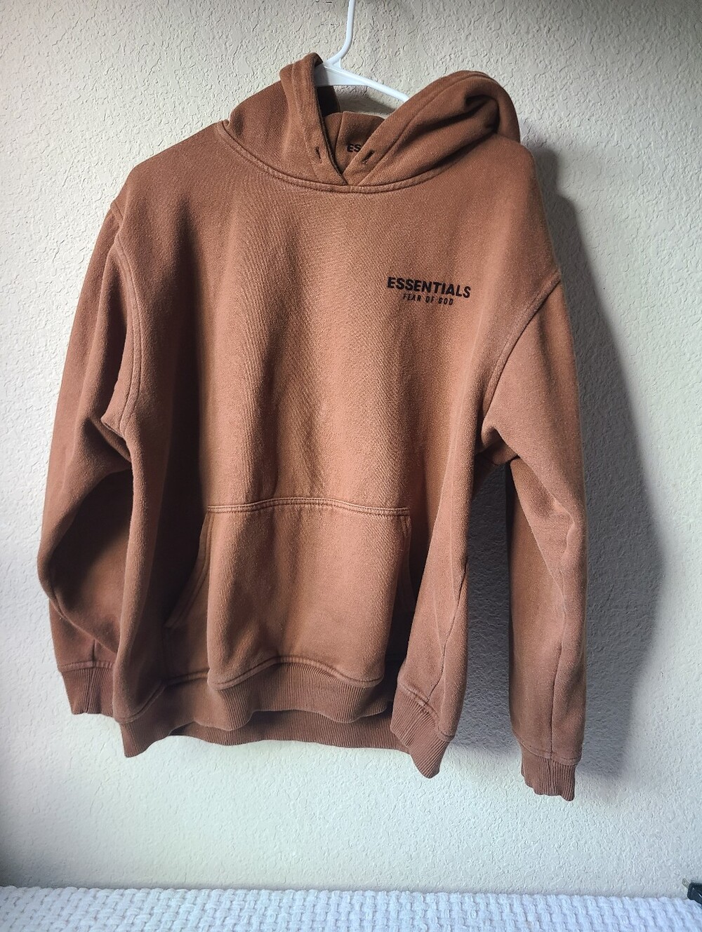 Essentials Fear of God Men’s Rust Brown Hoodie Sweatshirt Size XL